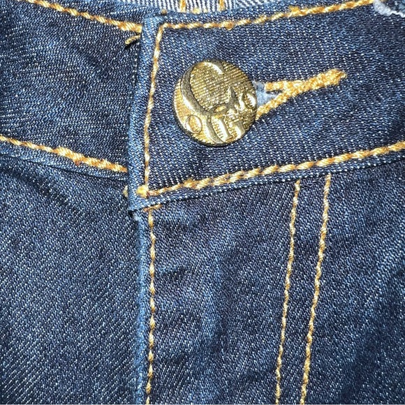COOGI Women's Dark Blue Mid Rise Straight Leg Jean Sz 7/8 - Picture 5 of 13